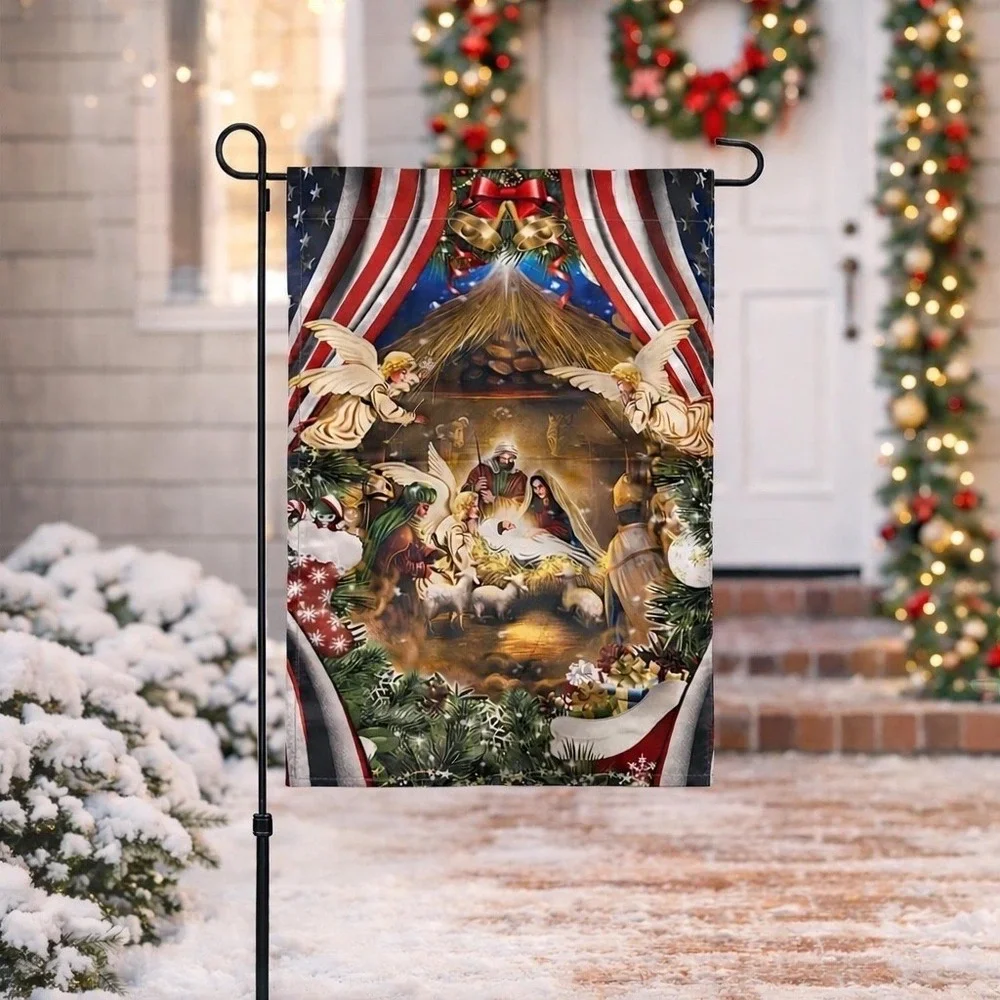 Christmas Nativity 12 x‎ 18 Garden Flag Religious Holiday Jesus Decor